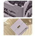 thumbnail image 5 of Folding Step Stool,Compact & Small Storage Size - Portable Collapsible Plastic Step Stool,Non Slip Folding Stools for Camping, Fishing, Travel, Gardening(Gray), 5 of 6