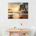 thumbnail image 2 of COMIO Living Room Art, Ocean Wall Art, Large Beach Canvas Wall Art, Artwork, Wall Art For Kitchen, Beach Painting, Ocean Prints Wall Art, Livingroom Artwork For Wall,, 2 of 4