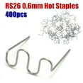 thumbnail image 1 of Wave Style 0 6mm Hot Staples for Plastic Stapler Repair Welder 400 Count, 1 of 3