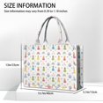 thumbnail image 3 of Large Capacity Tote Bag,Colorful Princess Castle Pattern Handbag Fashion Luxury Tote Bag,15.7"x13"x 5.1" Inches,Laptop Compatible, 3 of 6