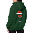 thumbnail image 6 of Womens Zip up Hoodie Christmas Funny Graphic Print Long Sleeve Jackets Xmas Holiday Funny Fall Winter Hooded Sweatshirts, 6 of 8