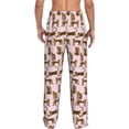 thumbnail image 3 of Uemuo Leopard Print Pattern Men's Wide Leg Palazzo Lounge Pants with Pockets Light Weight Loose Comfy Casual Pajama Pants-XX-Large, 3 of 9