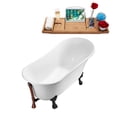 thumbnail image 2 of 67" Streamline N340BL-ORB Soaking Clawfoot Tub and Tray With External Drain, 2 of 7