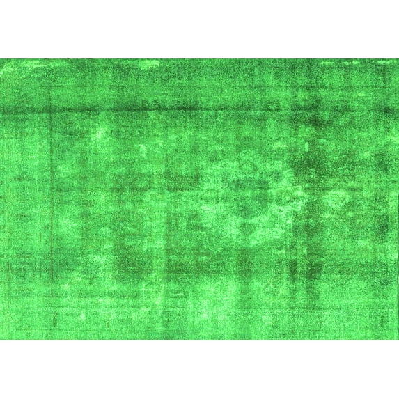 Ahgly Company Indoor Rectangle Persian Green Traditional Area Rugs, 8' x 12'