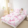 thumbnail image 4 of Feelyou Fashion Princess Bow Full Size Sheets, Watercolor Bowknot Bed Sheets, 4-Piece, 4 of 7