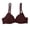 Brown, variant on Womens Bras Cut Demi Smooth Full Coverage Comfort Bralette Womens Seamless Jelly Bras 1 PC