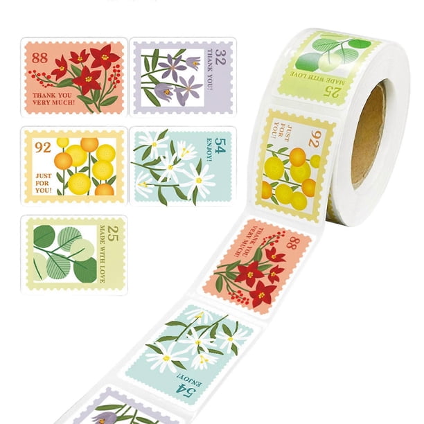 1 Roll Jar Label Sticker Retro Flower Labels Vintage Flower Sticker Present Labels Gift Sticker for Family Kitchen