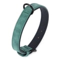 thumbnail image 2 of Spencer Soft Padded Dog Collars, Adjustable Thick Leather Pet Collars for Small Medium Large Dogs (S, Green), 2 of 8