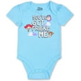 thumbnail image 2 of Toy Story Jessie, Bo Peep and Woody Boys 5 Pack Mix of Character and Roleplay Onesies, Newborn, 2 of 6