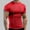 Red, variant on Taqqpue Men's Workout Shirts Slim Fit Athletic Bodybuilding T-Shirts Short Sleeve Comfort Quick Dry Crew Neck Gym Training Running Fitness Tee Top
