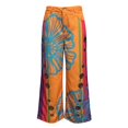 thumbnail image 7 of MVRLSH Women's Wide Leg Pants Comfy Elastic Waist Linen Cropped Lightweight Trousers Designed for Summer Vacation Styling Stretch Dress Casual Flowy Palazzo Pants Multicolor - L, 7 of 7