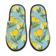 thumbnail image 1 of Fotbe Lemon Pantuflas Peludas para Mujer con Estampado, Zapatillas de Peluche, Zapatos de Invierno para Casa, Uso Interior y Exterior-Medium, 1 of 8
