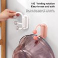 thumbnail image 2 of Estante de almacenamiento para lavabo montado en la pared (rosa), 2 of 4