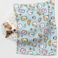 thumbnail image 6 of Yiaed Rabbit Burger Coffee Print Dog Blankets-Cat Blanket Washable for Couch Protection,Puppy Blanket, Soft Plush Reversible Throw Furniture Protector-Medium, 6 of 8