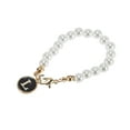 thumbnail image 5 of Unique Bargains 1 Pc Round Letter L Water Cup Pendant Black Alloy Imitation Pearl, 5 of 5