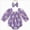 O47-Purple, variant on 6-9 Months Newborn Baby Girl Floral Romper Long Sleeve Ruched Romper With Headband