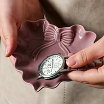 Latrodar Fresh And Cute Macaron Colour Heart Shaped Petaloid Shaped Storage Tray Small Plates Bedroom Desktop Lipstick Accessories Jewellery Storage Tray Pur