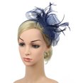 thumbnail image 4 of EeaseMX Veil Fascinator Central de cabello Fascinators Hat Tea Party Headband Sombreros de té para mujeres, 4 of 8