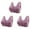 Purple, variant on EOYWHK Wireless Bras for Women 3 Pack Women Sexy Front Buckle For Middle-Aged And Elderly Underwear Soft Cotton Oversized Tank Top Without Steel Ring Printed Bra