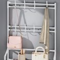 thumbnail image 7 of 4 Tier Shoe Cabinet, Large Shoe Rack with Storage Shelf Coat Rack, Durable Shoe Rack for Doorway Household, Multifunctioanl Storage Holder, Heavy Duty Shoes Racks Front Door Entrance, 152x60x26cm, 7 of 7