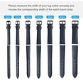 thumbnail image 7 of Uxcell Genuine Leather Band Smooth Flat Leather Watch Strap for Men and Women Dark Blue/Rose Gold 10mm, 7 of 7