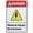 Warning Sign 1, variant on Caution PPE Ear Protection Required With Equipment Bilingual Spanish Rustic Metal Tin Sign 8"x12" - Home Outdoor Art Wall Decorations for Cafe Bar Kitchen, Bilingual PPE Ear Sign