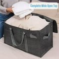 thumbnail image 3 of VENO 10 Pack XL Heavy Duty Foldable College Packing Moving Storage Zipper Bag W/ Reinforced Structure Alternative to Moving Box (Dark Gray), 3 of 8
