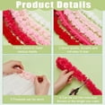 thumbnail image 4 of 5 Yards 5 Colors Polyester Chiffon Lace Trim 3D Flower Lace Ribbon for Costume Decoration Mixed Color 2~2-1/8 inch(50~55mm) 1 yard/color, 4 of 6