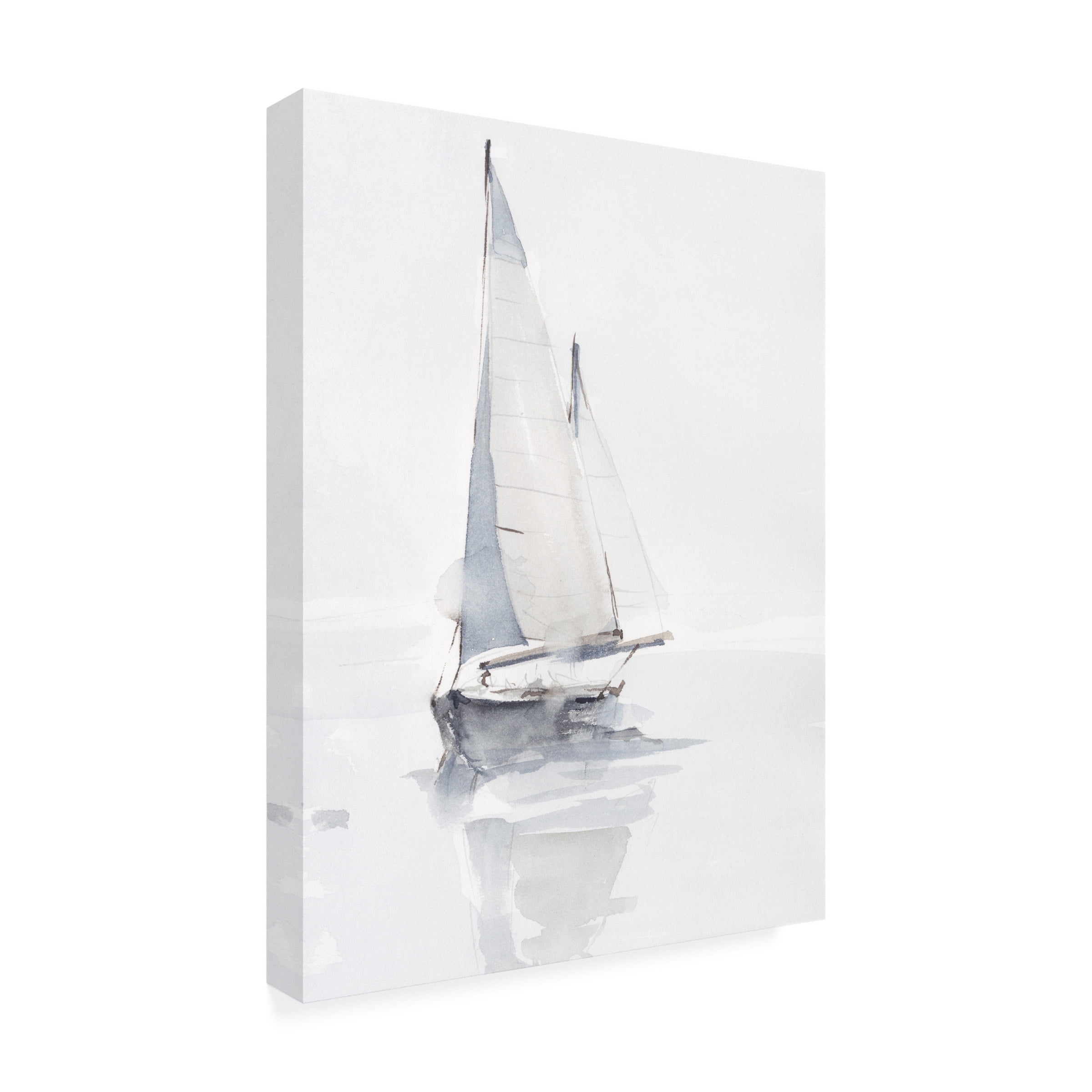 Ethan Harper 'Misty Harbor II' Canvas Art
