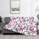 thumbnail image 2 of Fotbe Orchids Flowers Manta de Franela con Estampado, Manta Ultrasuave para Cama, Sofá, Auto, Hipoalergénica y Antibolitas-80"x60", 2 of 6