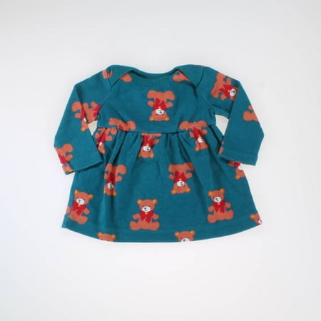 

Pre-owned Hanna Andersson Girls Teal | Bears Dress size: 3-6 Months