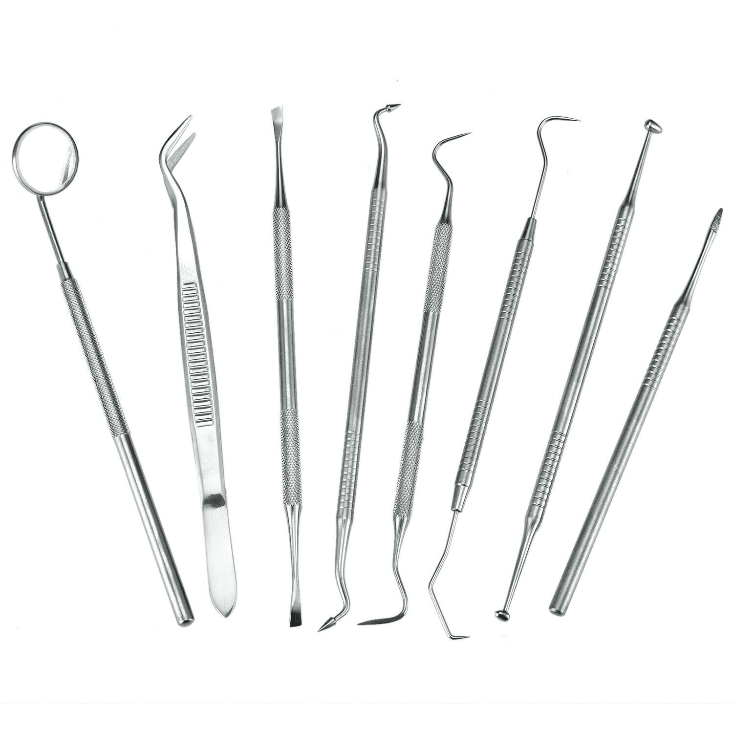 8 Pcs Professional Dental Oral Hygiene Travel Kit Tools Deep Cleaning