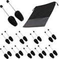 thumbnail image 1 of WAJJ 10 Pairs Practical Adjustable Length Men Shoe Tree Stretcher Holder Shaper Support (Black Spring), 1 of 7