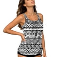thumbnail image 5 of Tankini Swimsuits for Women Blouson Swim Tank Top with Boyhort Modest Tummy Control Bathing Suits Summer Clothes, 5 of 6