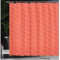 thumbnail image 3 of Ambesonne Japanese Print Shower Curtain, Asian Floral Art, 69"Wx70"L, Scarlet and Pale Slate Blue, 3 of 4
