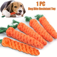 thumbnail image 1 of 1pc Carrot Design Durable Pet Chew Toy for Dogs - Teeth Grinding and Knot Rope Chew Toy for Fun and Healthy Play, 1 of 6