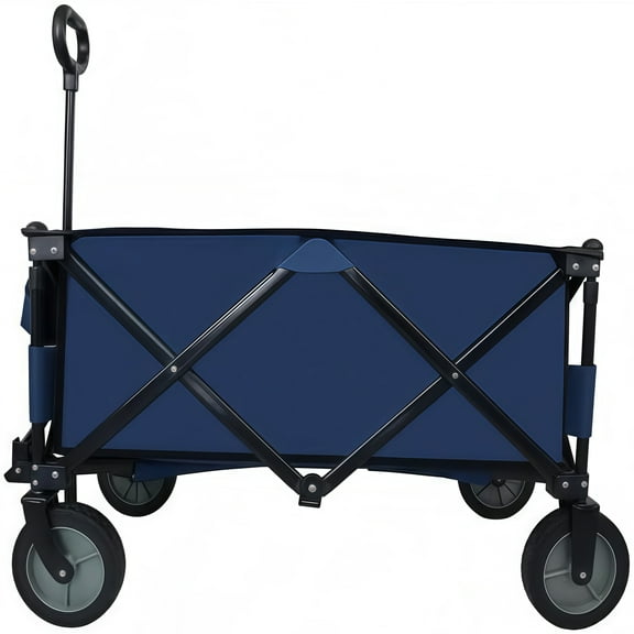 Utility Collapsible Folding Wagon Cart Heavy Duty Foldable, Beach Wagon