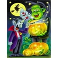 thumbnail image 1 of Halloween with Dracula & Frankenstein Flag Garden Size, 1 of 1