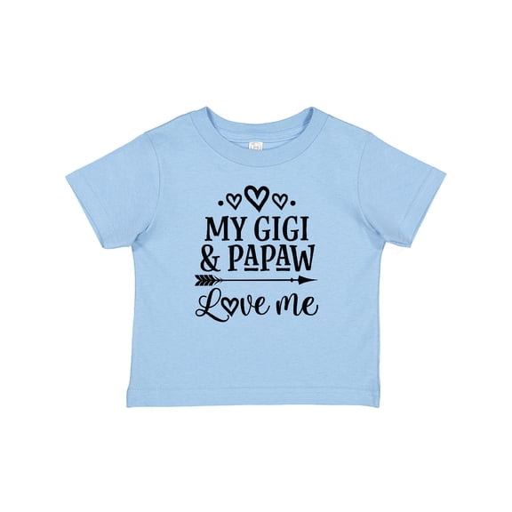 Inktastic Gigi and Papaw Love Me Granddaughter Girls Baby T-Shirt