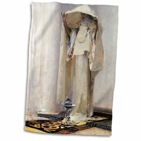 22 Inch Grid - 3dRose Fumee dl ambre gris Tangiers by John Singer Sargent - Towel, 15 by 22-inch