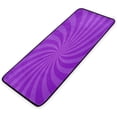 thumbnail image 6 of SKYSONIC Kitchen Rugs,Abstract Spiral Purple Non Slip Washable Cushioned Carpets Polyester AntiFatigue Comfort Porch Floor Mat Doormat Christmas Decoration 39×20 in, 6 of 7