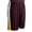 Maroon, Gold, White, variant on Champro Sports Rebel Basketball Shorts, Adult Large, Navy with Gold and White Side Inserts