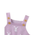 thumbnail image 5 of Musuos Newborn Baby Easter Romper 3 6 12 18M Cute Rabbit Pattern Sleeveless Jumpsuit, 5 of 8