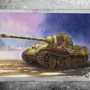 King Tiger Tank 1/72 Italeri Multi-Colored