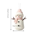thumbnail image 4 of Christmas Snowman Hanging Ornament, Cute Winter Character Pendant for Xmas Tree Home Holiday Party and Festive Decor, 4 of 7