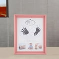 thumbnail image 4 of Baby Hand and Foot Print Photo Frame Birthday Gift DIY Ornament for Baby Infant (Pink), 4 of 8