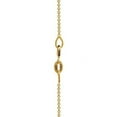 thumbnail image 3 of 14 Karat Yellow Gold Fleur Love God Cross Pendant Necklace, 18", 3 of 3