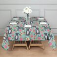 thumbnail image 3 of Cute Pitbull Terriers Dog and Flowers Square Tablecloth,Waterproof Square Table Cover,Wipeable Spillproof Washable Table Cover for Home Kitchen Party Decor 42"X42"(107x107cm), 3 of 6