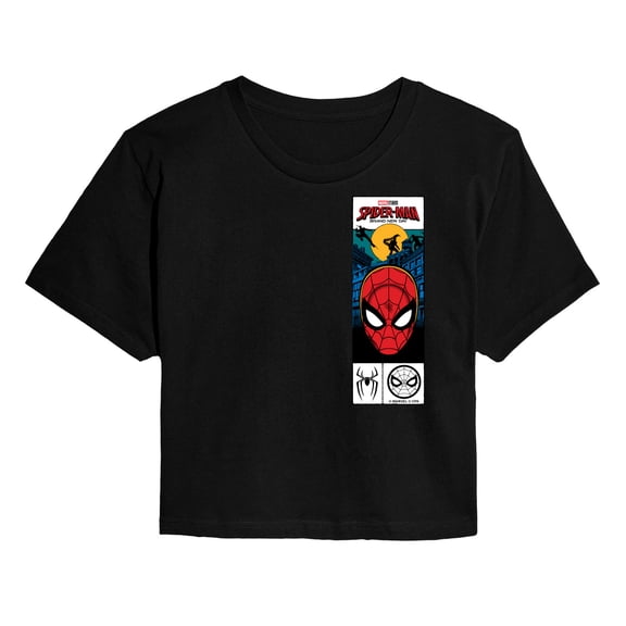 Spider-Man: Brand New Day - Tag Box - Juniors Cropped Graphic T-Shirt