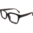 thumbnail image 2 of EYEGEMS Brand Eyeglasses +2.50 Women Eco Friendly Sustainable  Reading Glasses Ladies Walnut Wood Black Multicolor 0552, 2 of 6
